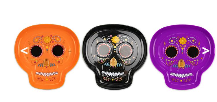 Halloween Sugar Skull Tray - Click Image to Close