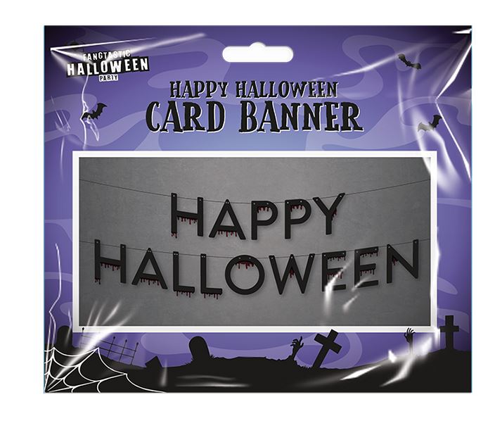 HAPPY HALLOWEEN CARD BANNER 1M - Click Image to Close