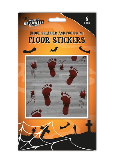 Halloween Footprint Floor Stickers - Click Image to Close