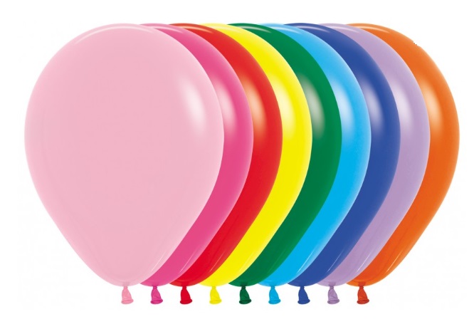 Sempertex 12" Fashion Solid Assorted Latex Balloons 12 Pack - Click Image to Close