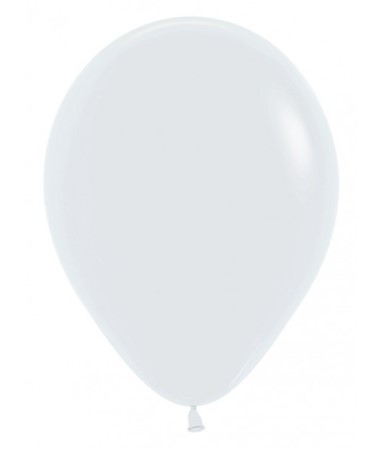 Sempertex 12" Fashion White Latex Balloons 12 Pack - Click Image to Close