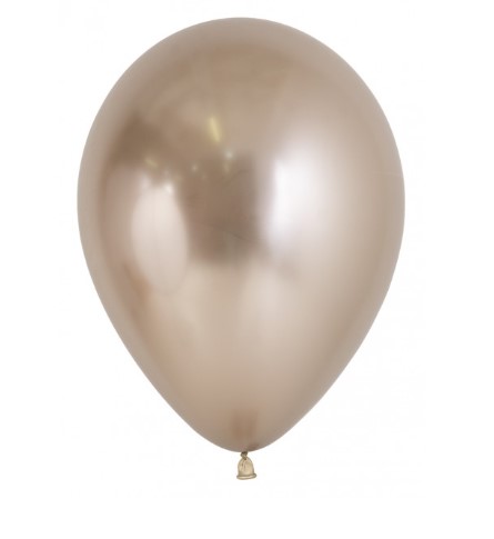 Sempertex 12" Reflex Champagne Latex Balloons 50 Pack - Click Image to Close