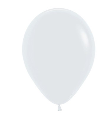 Sempertex 5" Fashion White Latex Balloons 50 Pack - Click Image to Close